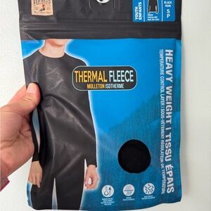 RedHead Black Thermal Fleece Heavy Duty Long Sleeve Tee